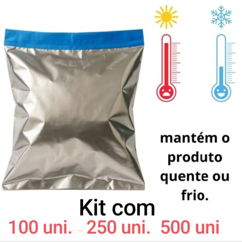 Embalagem térmica lanche saco metalizado delivery