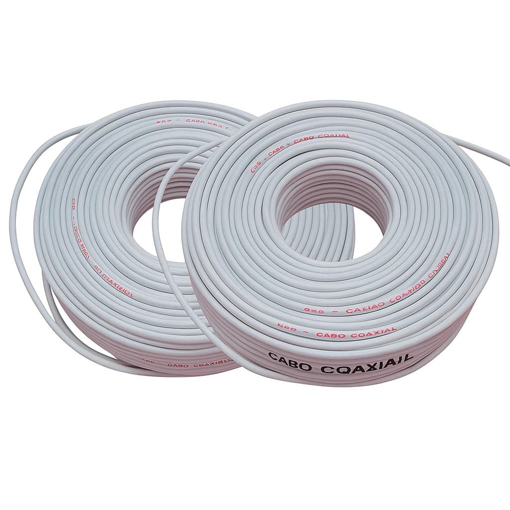 Cabo Coaxial RG6 100m Cabletech – Para Sky, Claro, Net, Vivo, Parabolica digital e Antena Satélite