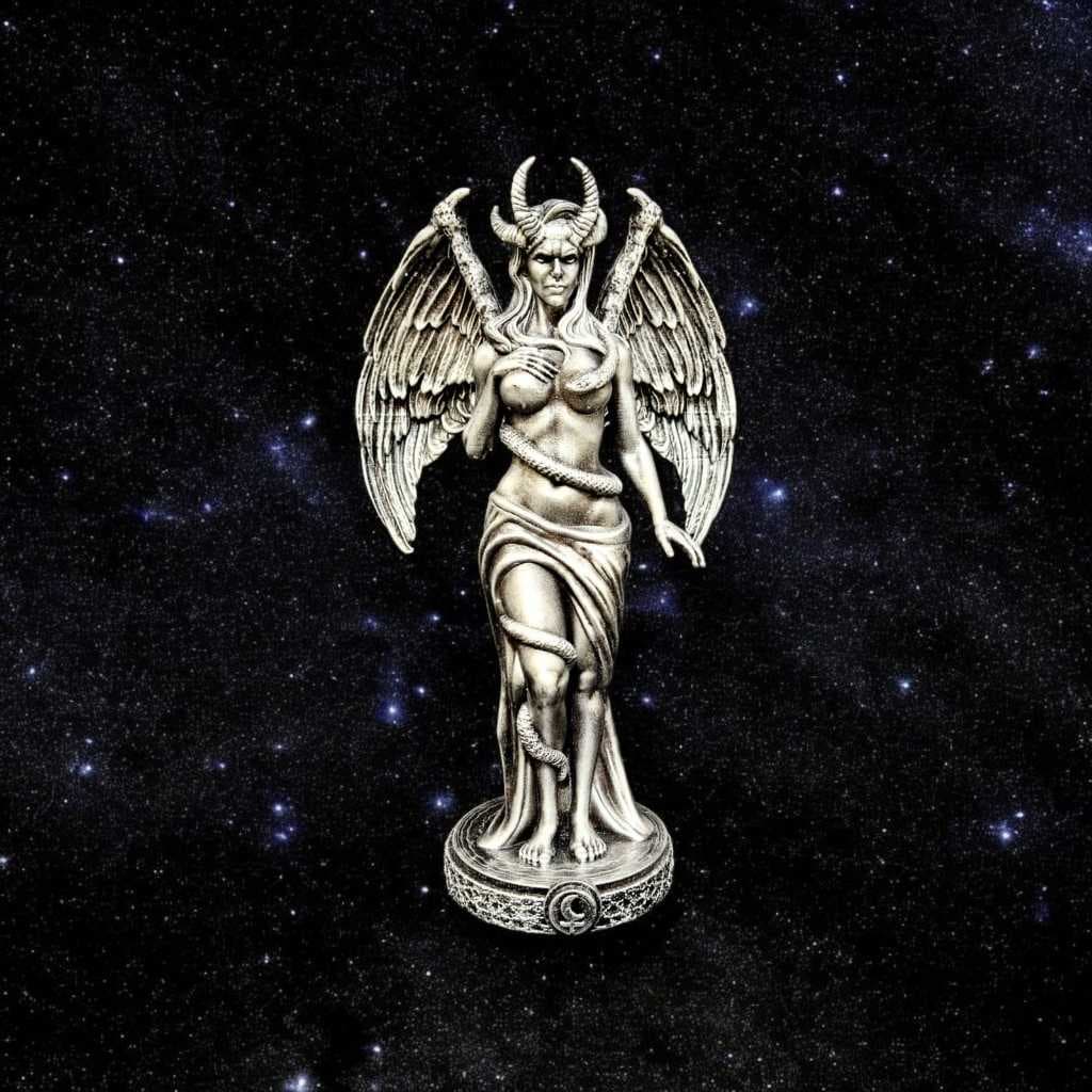 Lilith Estatua 15cm – Deusa da Liberdade e Poder Feminino • Impressão 3D - Resina UV ABS-Like