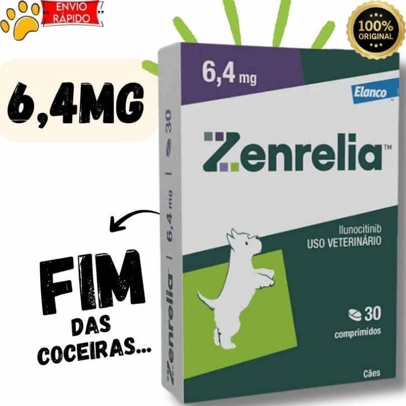 Zenrelia 6,4mg 30 Comprimidos Para Dermatite - Elanco