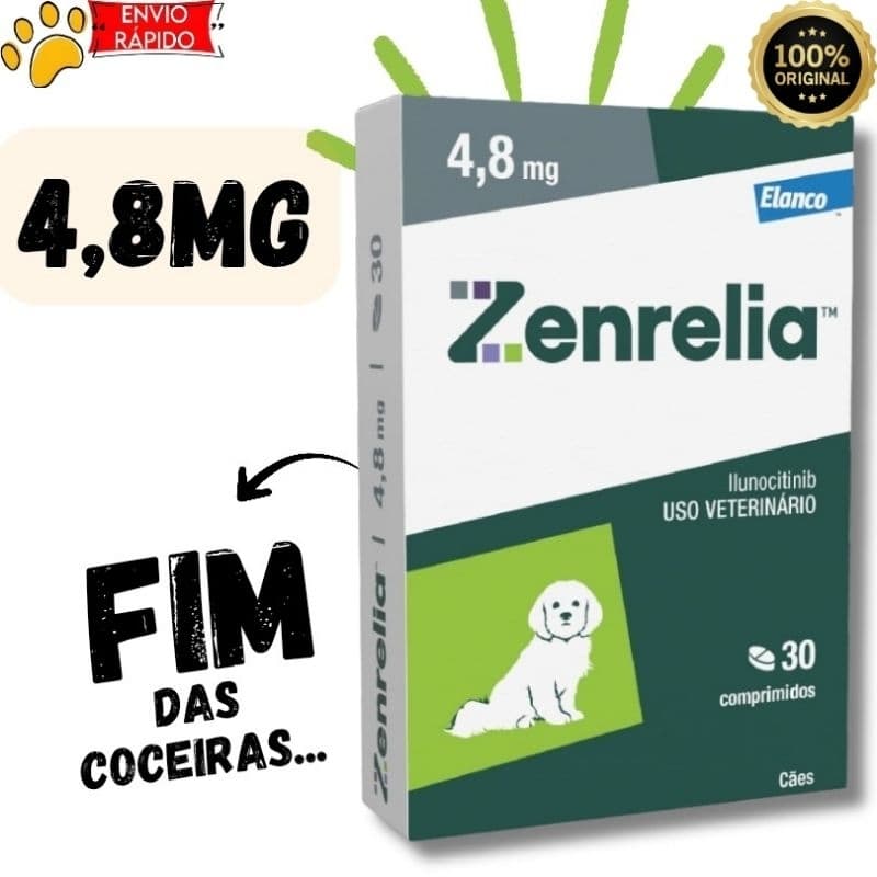 Zenrelia 4,8mg 30 Comprimidos Para dermatite - Elanco