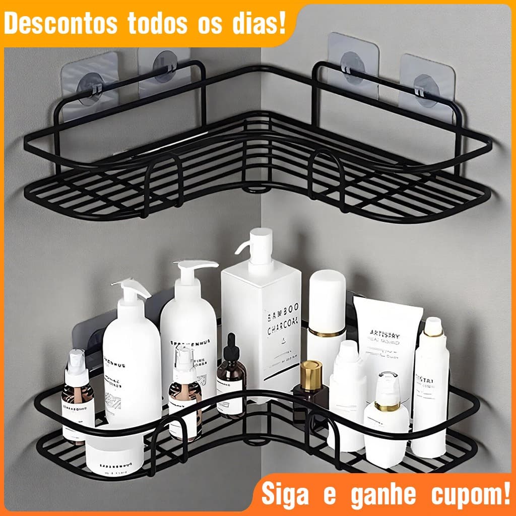 Prateleira Para Banheiro Prateleira Organizador Auto Adesivo Para Banheiro Cozinha Lavanderia