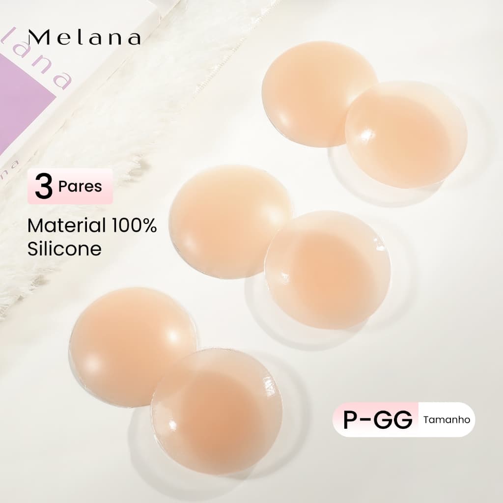 Melana 12 Unidades Capas De Mamilo De Silicone Reutilizáveis Protetor Tapa Mamilos Silicone Sutiã Silicone Adesivo