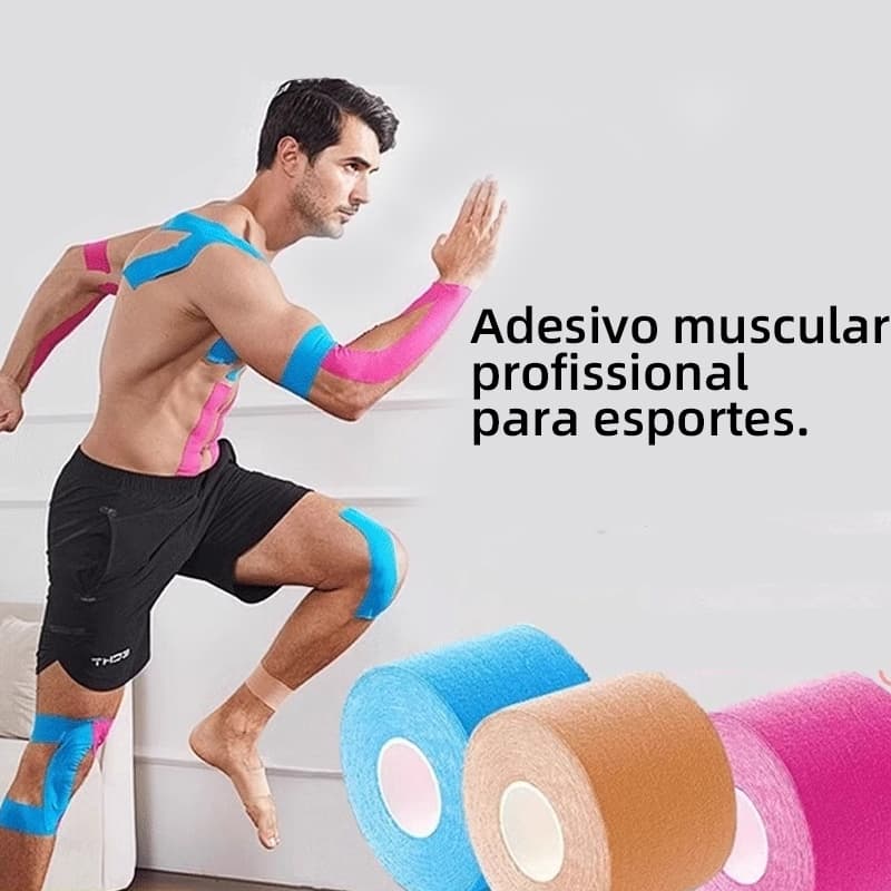 5cmx4,5m Curativos Não Tecidos - Elásticos Autoadesivos Ataduras Ombro Esportes