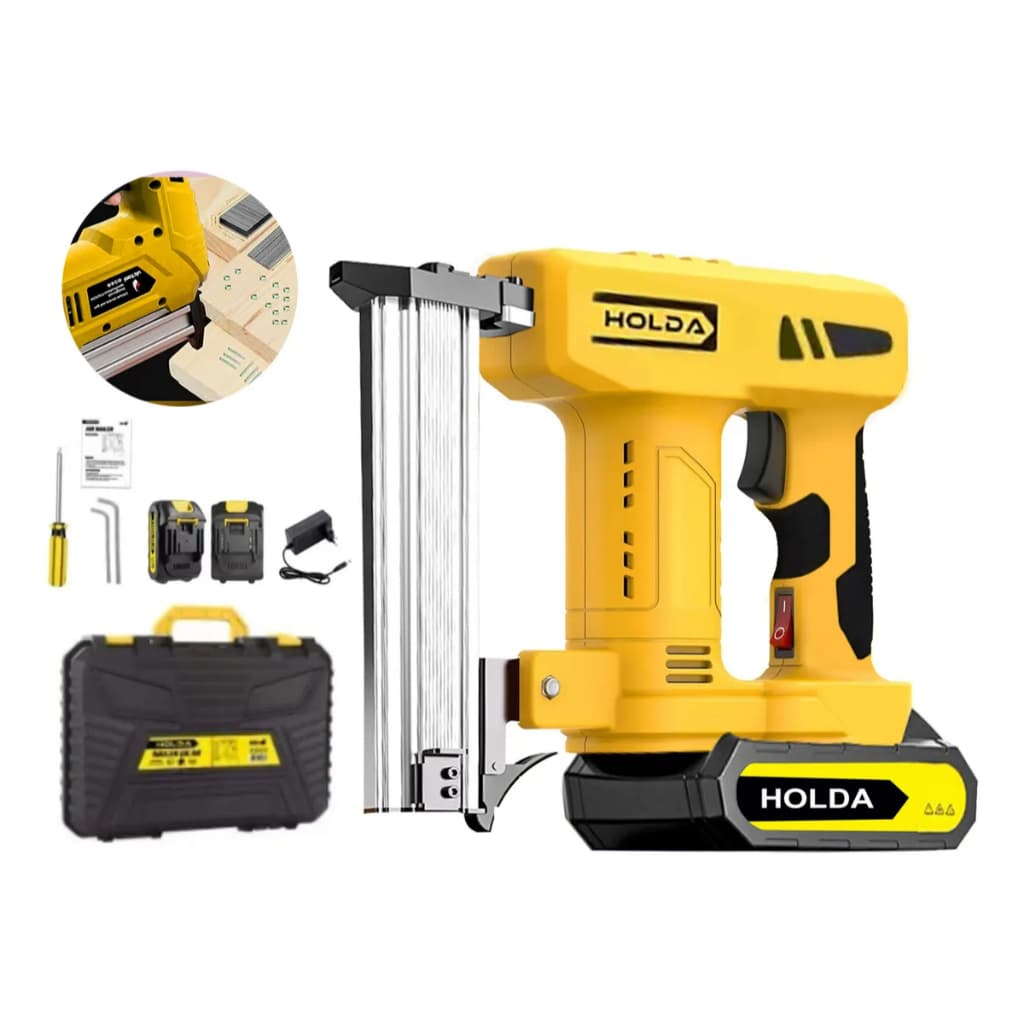 Grampeador Pinador Elétrico Profissional + 2 * 48v Baterias
