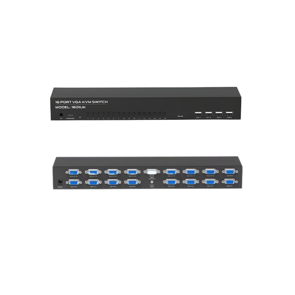KVM Vga 16 portas Padrão Rack 19" 1601UK FJGEAR