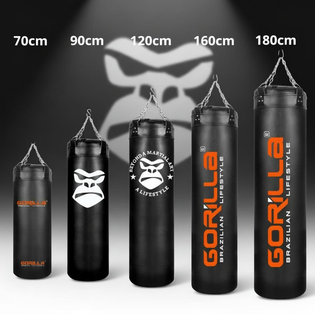 Saco de pancada Profissional Gorilla 70cm/90cm/120cm/160cm/180cm Boxe MuaiThay