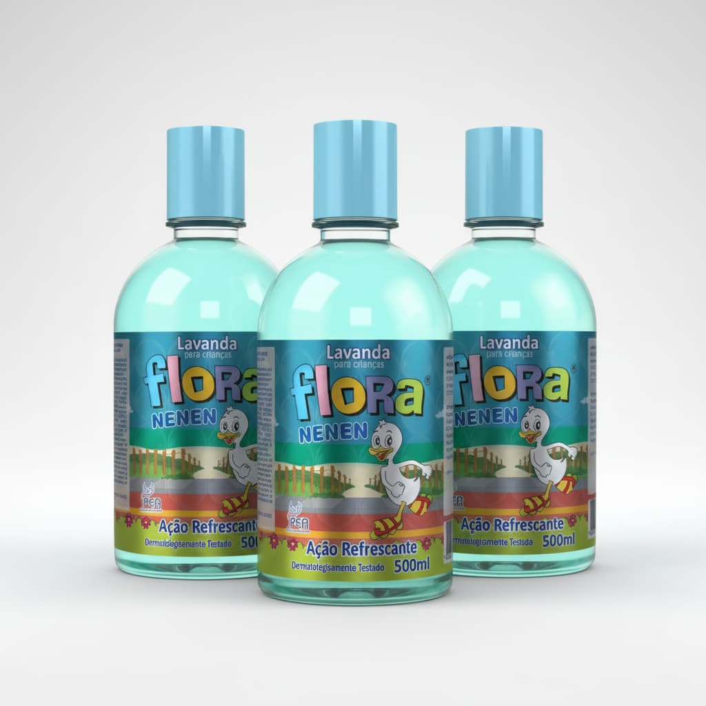 Perfume Corporal Lavanda Bebê Flora Nenen Água De Colônia Deo Colonia Para Crianças Refrescante