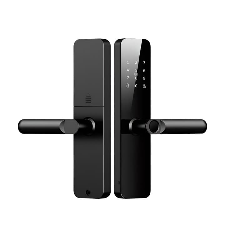 Fechadura Eletrônica Inteligente 6 em 1 Biometria, Senha Touch, Senha Temporária, App, Chave e Tag