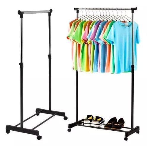 Cabideiro Arara De Roupas De Metal Organizador Altura 150cm Suporta ate 20kg