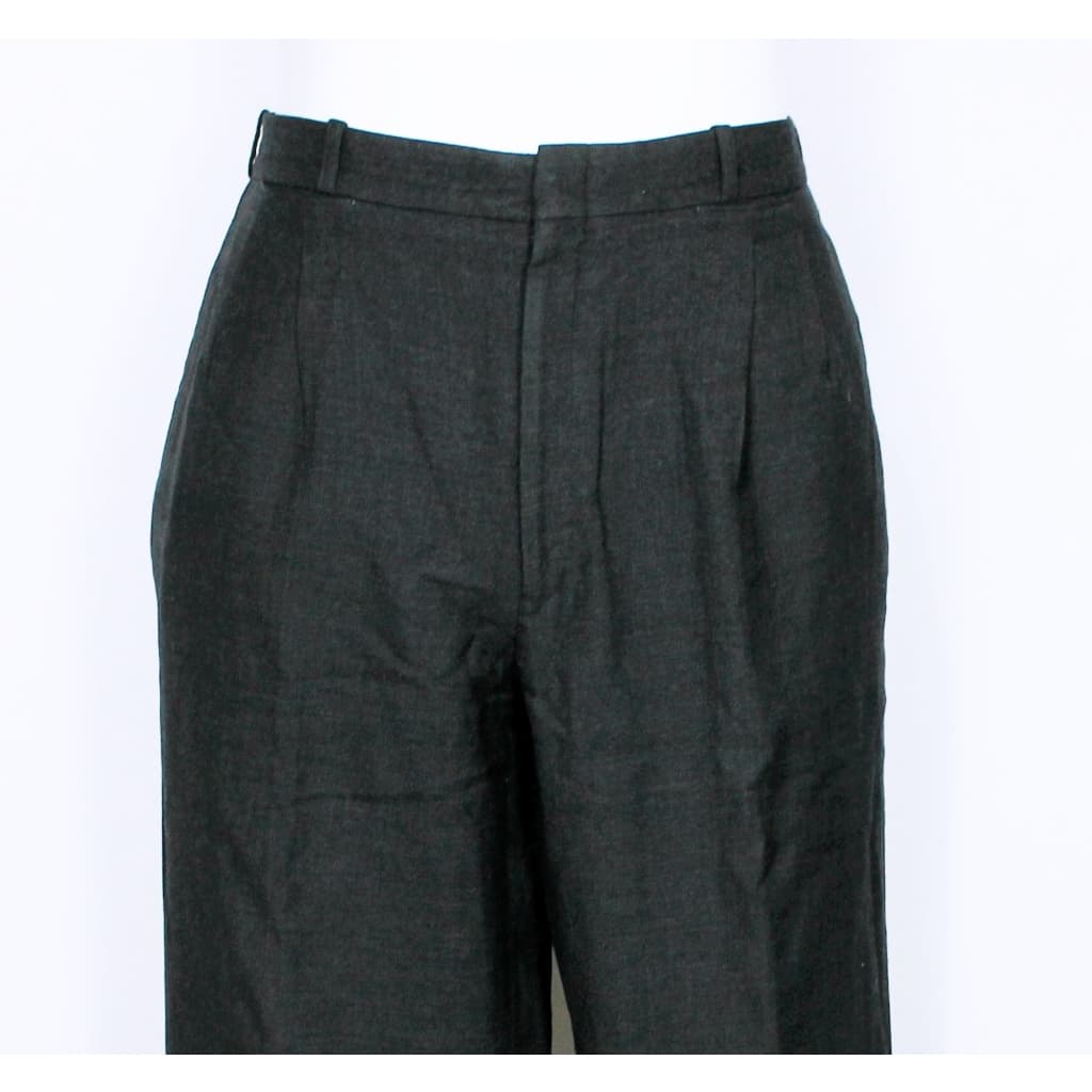 Calça social alfaiataria masculina plus size lã batida cinza escuro - Veste 54 - Ref. 5033 (brechó)