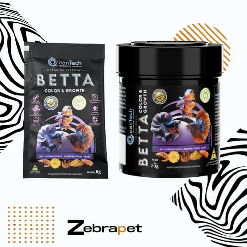 Ocean Tech Betta Color & Growth - Ração p/ Betta