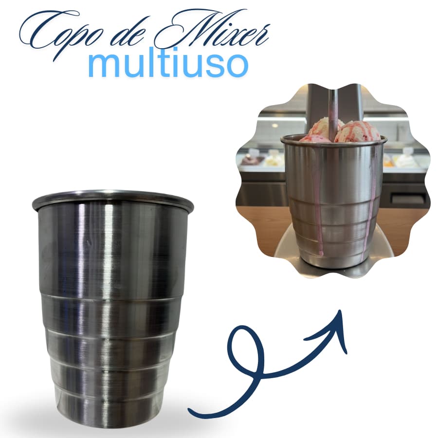 copo para mixer 1 litro para milkshake