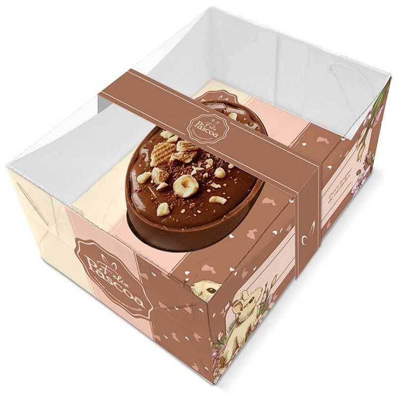 Caixa para Ovo de Colher de 50g/100g 10,5x8x5 Páscoa 10 Unidades