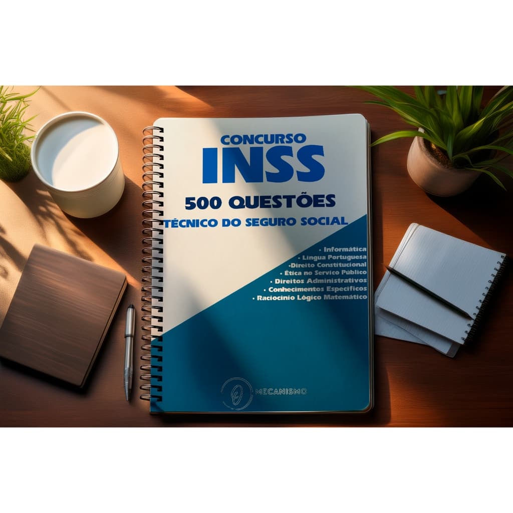 Apostila Concurso INSS 2025 500 Questões Oficial-Criado Pela Banca