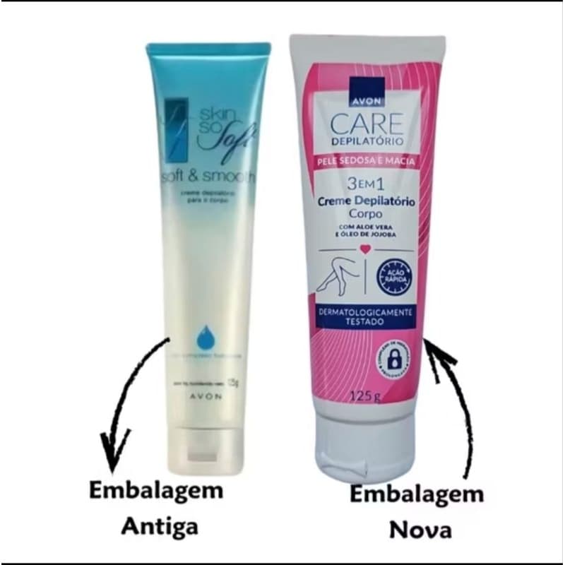 Creme depilatorio para o corpo Avon care 125 g