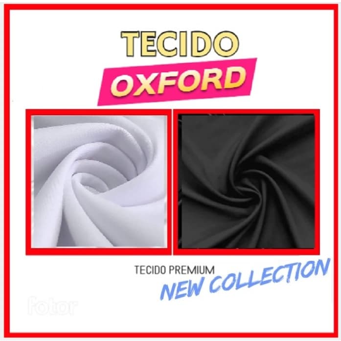 Tecido Oxford liso Premium. Branco, preto, vermelho, verde, azul, bege, amarelo. Confecção. Promoção