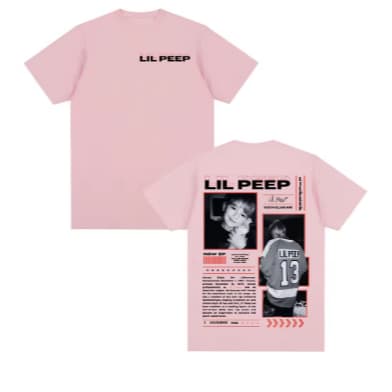 Camiseta Unissex Lil Peep – Arte Tattoo Style Estampa Detalhada