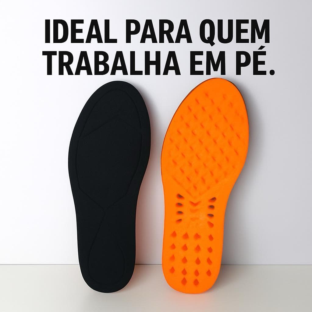 Palmilha Ortopédica Unissex em Gel P.U Anatômica , Alivia Dores é Confortável ,Macia e Anti-impacto