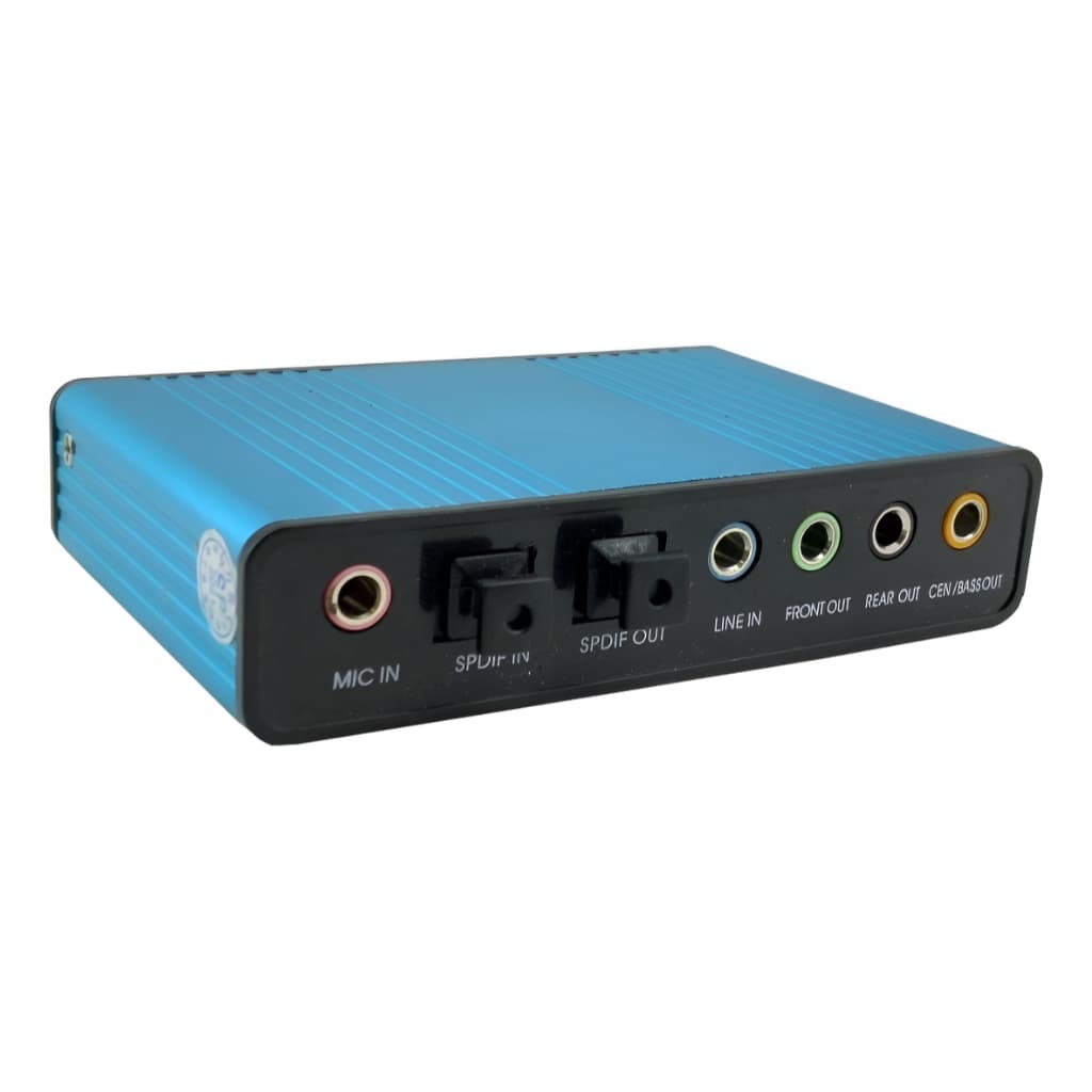 Placa De Som Externa Usb - 5.1 - 6ch - Óptico