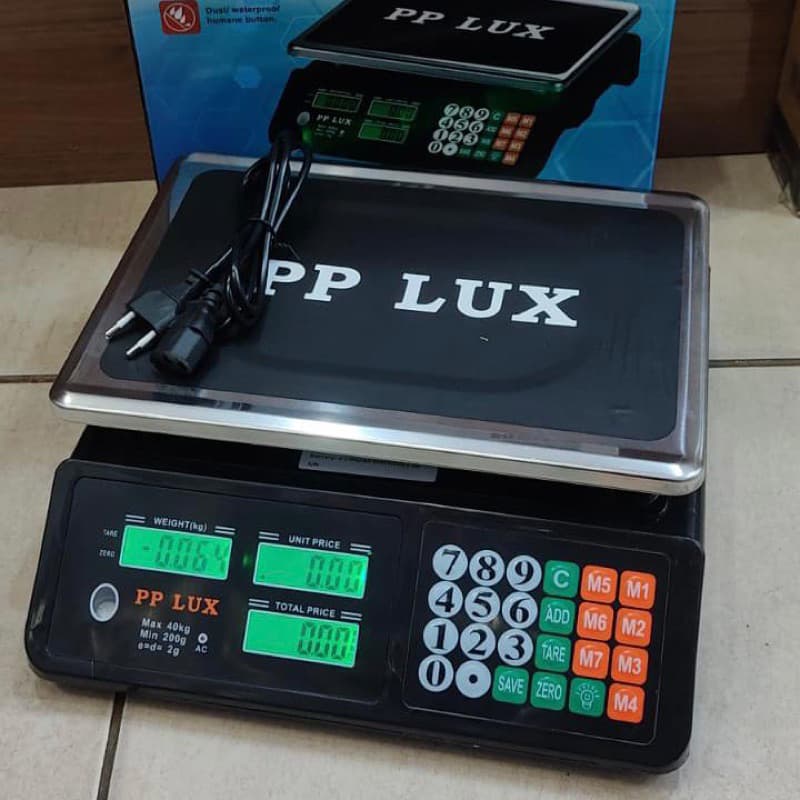 Balança digital 40kg bivolts 110/220v eletrônica recarregável balanca digital para comercial