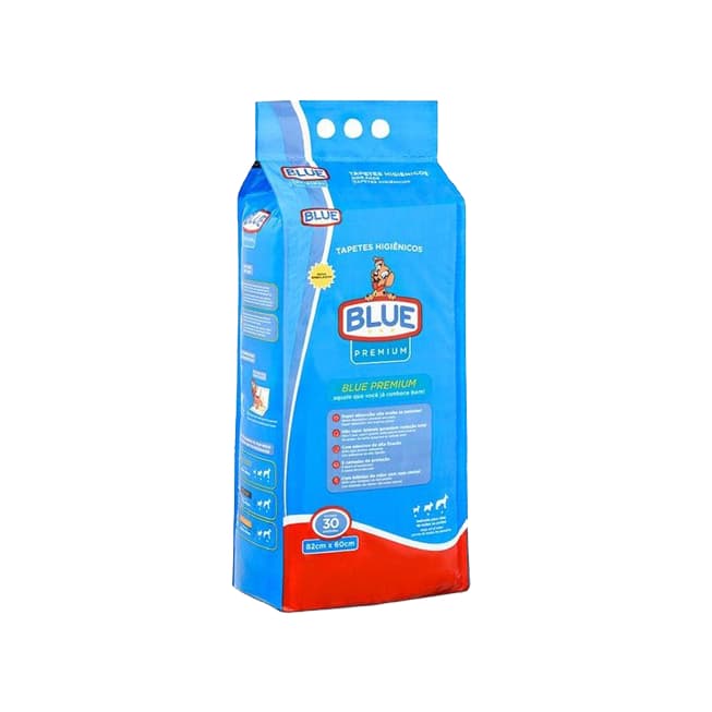 Tapete Higiênico Blue Premium Original 82x60 30 unidades