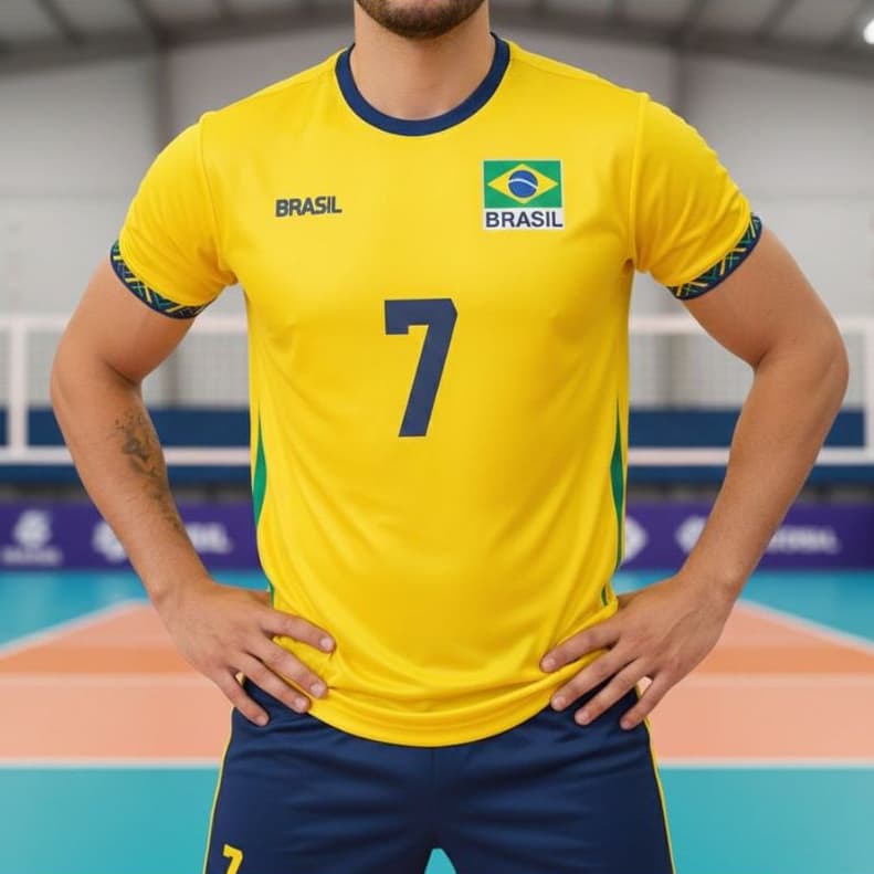 Camisa Corrida/Esporte/Vôlei Personalizada (Nome + Número)
