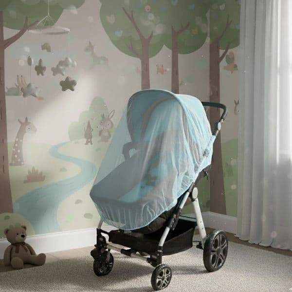 Mosquiteiro carrinho de bebê e bebê conforto universal com elasticidade - Ideal para passeios e viagens