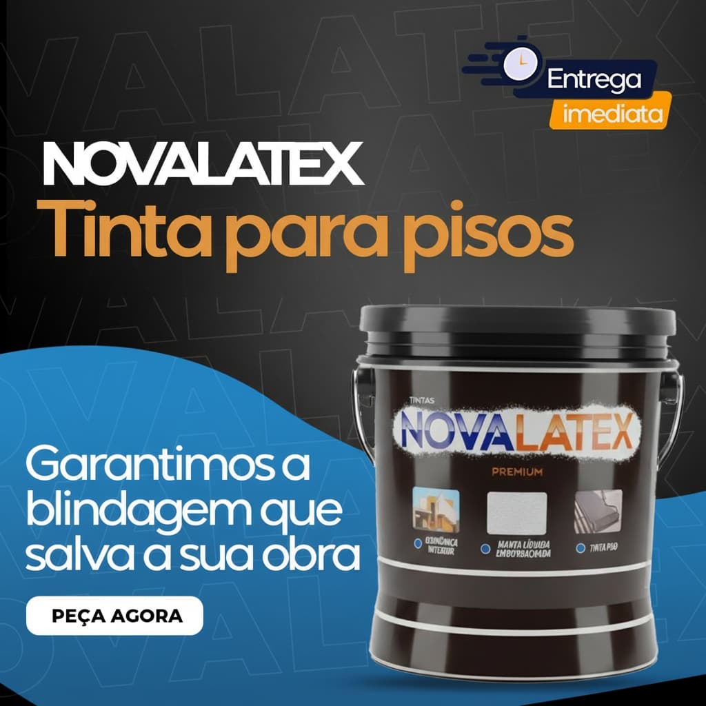 Tinta Piso NOVALATEX 18kg Litros Premium Luxo Antimofo Lavável Cobertura Alto Rendimento