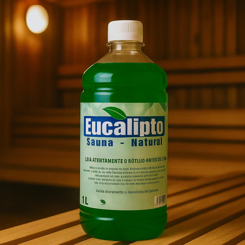 Essência De Eucalipto Concentrado Para Sauna 1 Litro 100% Premium