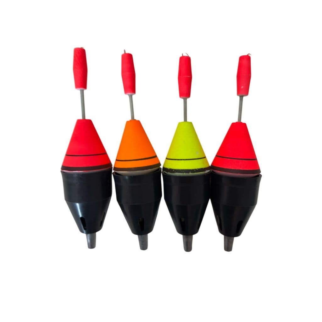 4 Boias cevadeira N°10   23 cm  55 gramas com 4 unidades o tamanho mais usado em pesqueiro.