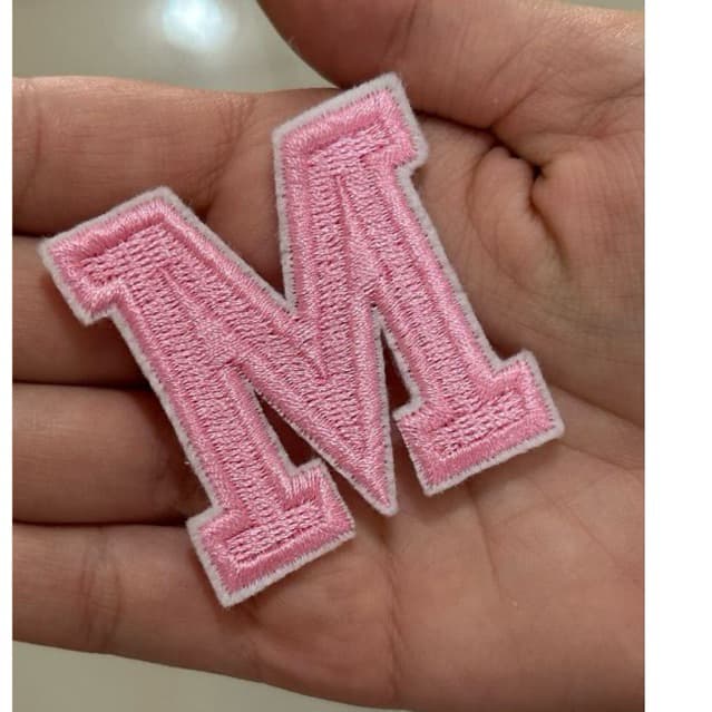 Letra Bordada , Aplique patch com termocolante