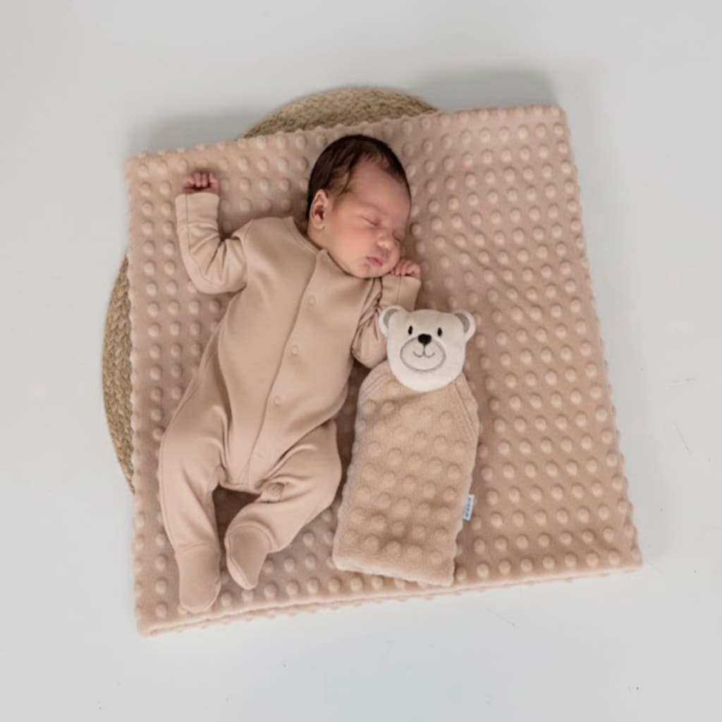 Manta Cobertor de Bebê c/ Naninha Para Menina Menino Infantil Mantinha Premium 02 Peças