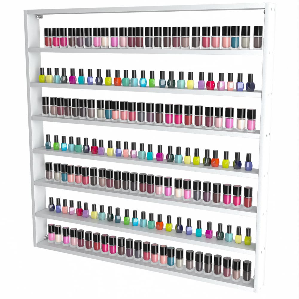 Nicho Organizador Expositor Para Esmaltes Com 7 Prateleiras Mdf (90x90)