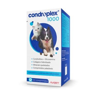 CondroPlex 1000 comprimido Avert  para Cães e Gatos 60 comprimidos