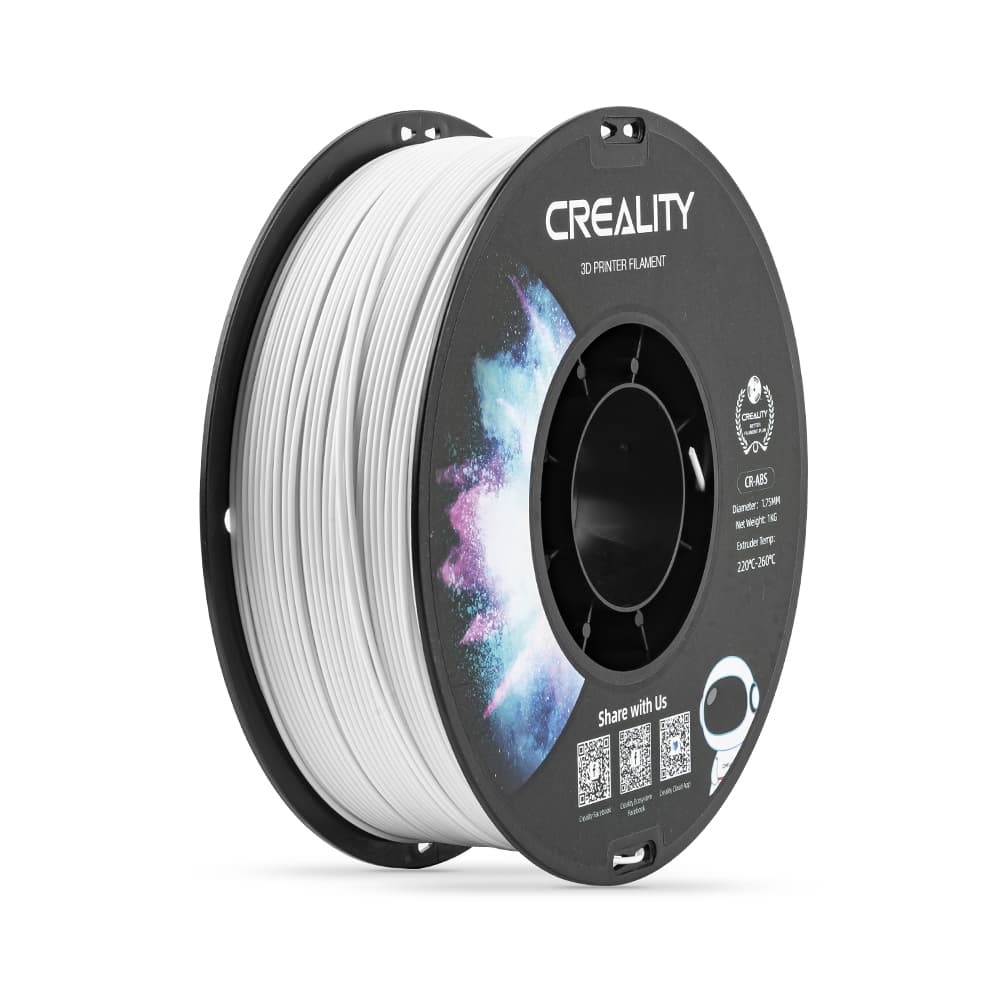 Filamento Creality Abs 1.75mm 1kg Cr-ABS White Cor Branco Importado