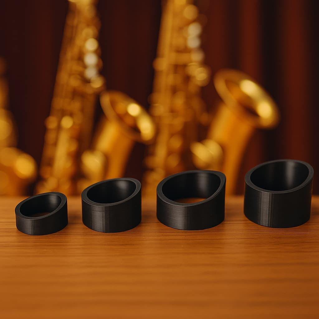 Abraçadeira Premium para Boquilha 3D Modelos 56 e 64 – Sax Alto / Tenor / Soprano / Barítono