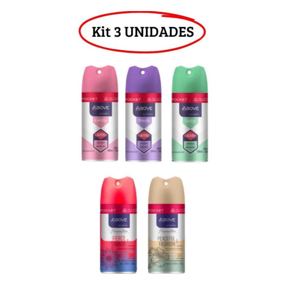 Desodorante Above Pocket 100ml Compacto de Bolsa