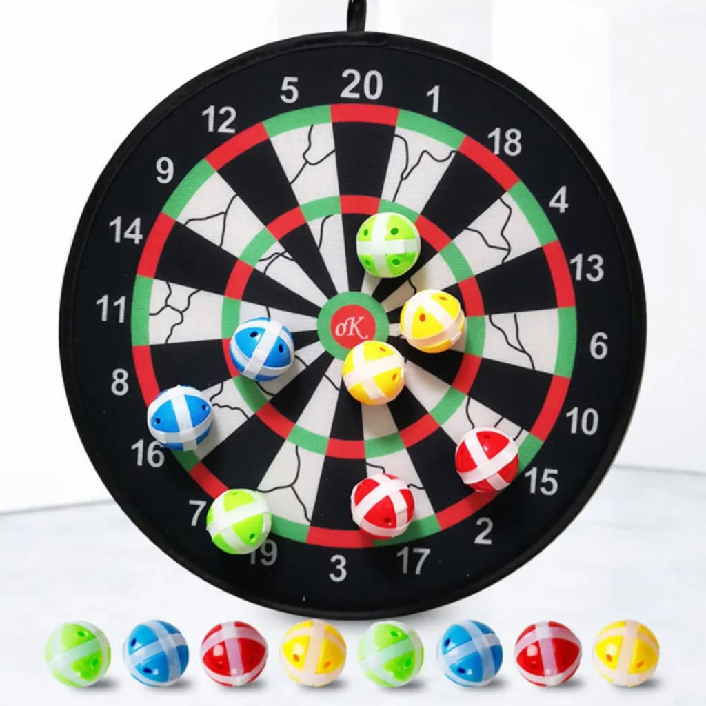 Jogo de Dardos de Velcro Com Alvo e Bolinhas