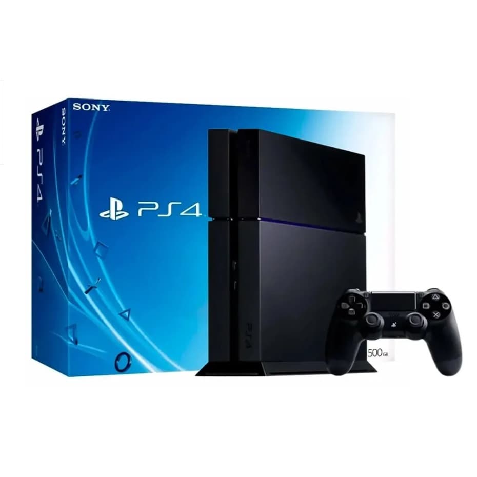 Console Ps4 Fat Original 500 Gb 1 Controle 3 Jogos Fisicos Preto (Recondicionado)