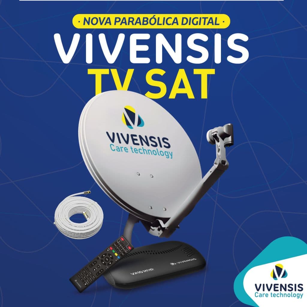Parabolica nova digital antena completa vivensis vx10