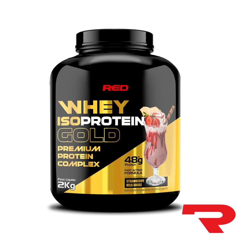 Whey Protein 2 Kg Whey Isolado e Concentrado Isoprotein Gold Red Series