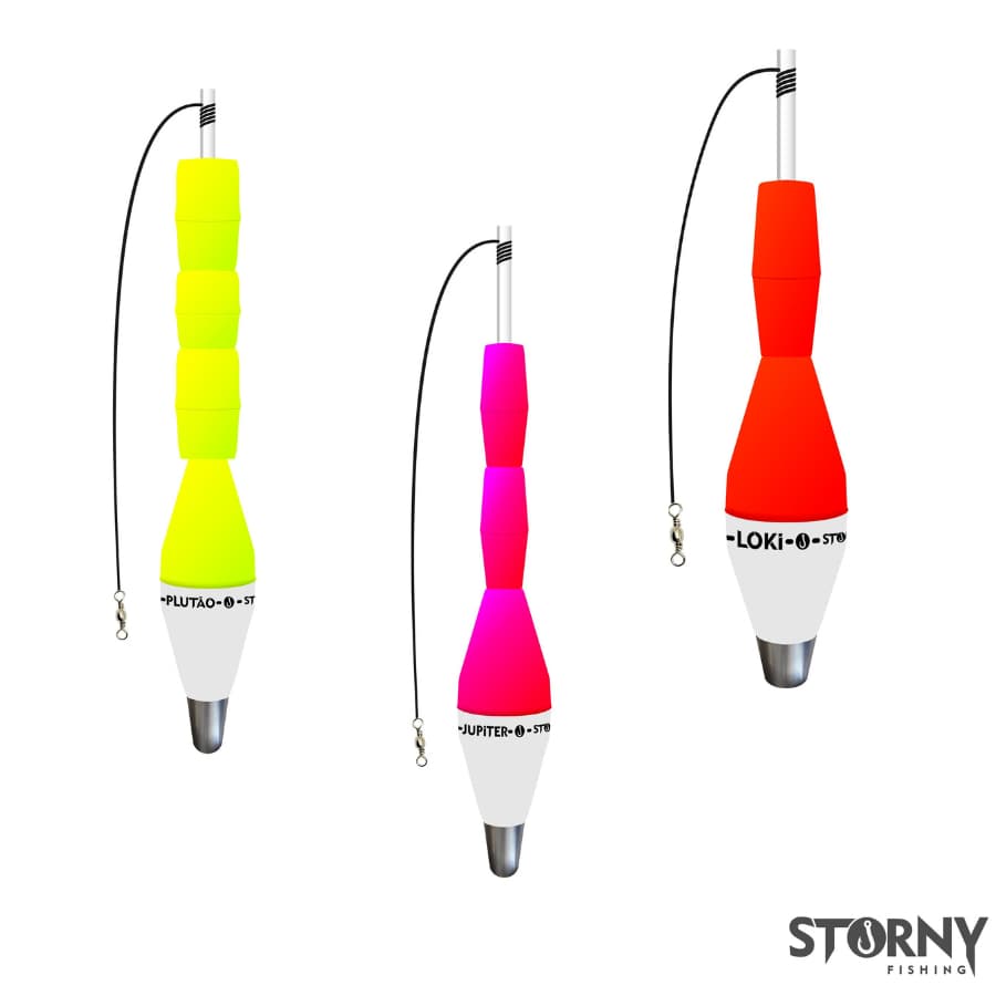 Boia de Pesca Torpedo Pino Arremesso Storny Fishing varias Cores 40g 55g 65g