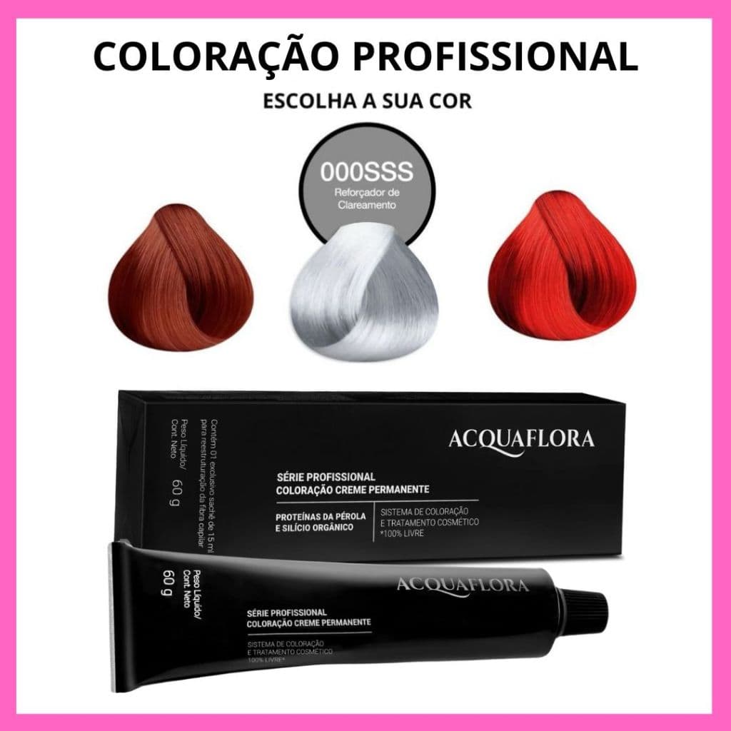 Coloração Creme Permanente Escolha Sua Cor - Acquaflora
