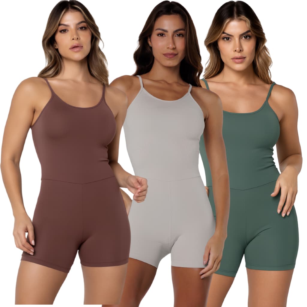 Macaquinho Fitness Alcinha Slim Zero Transparência Academia Macacão Crossfit