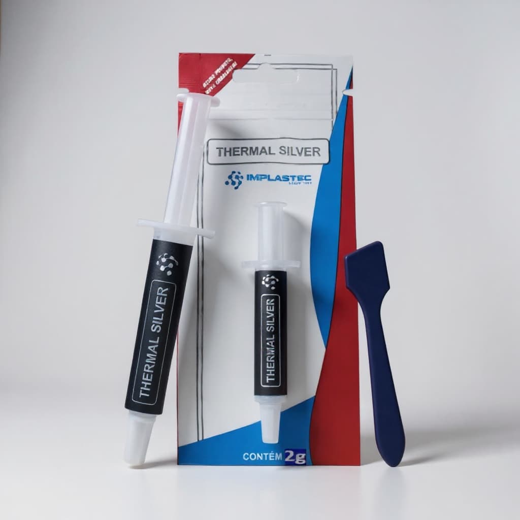PASTA TÉRMICA SERINGA 2G SILVER IMPLASTEC