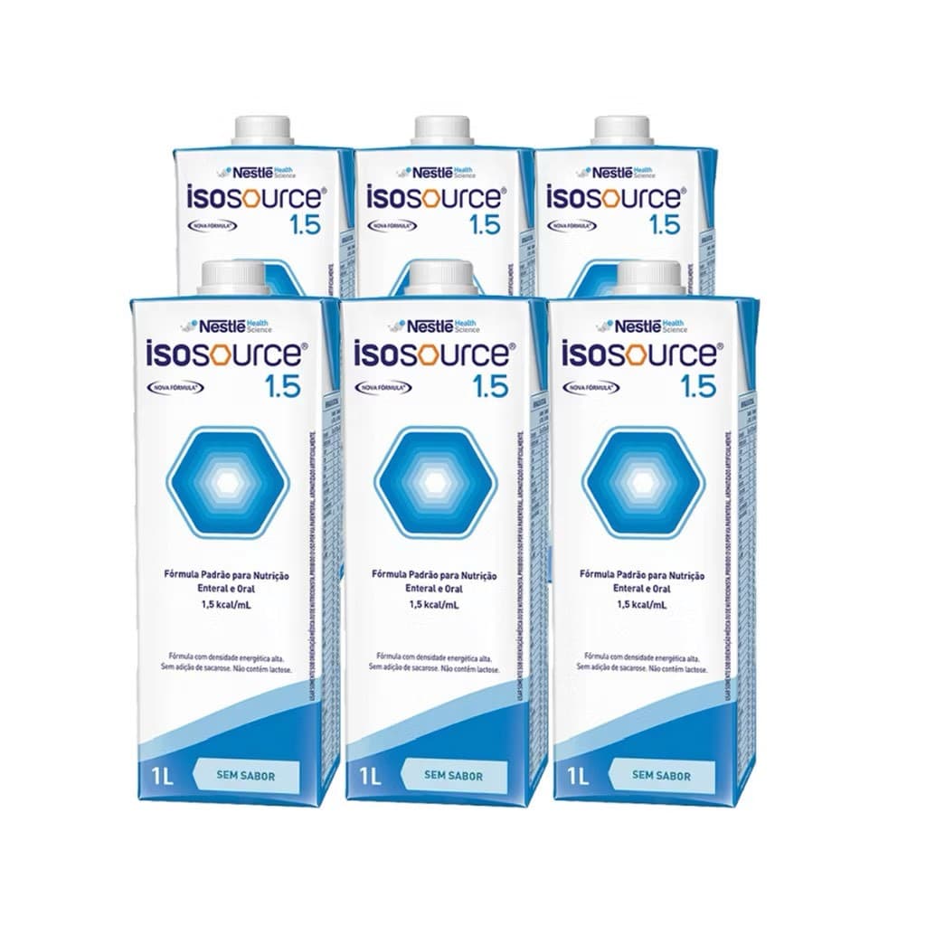 KIT 6 UNIDADES ISOSOURCE 1.5 CAIXA  Nestle