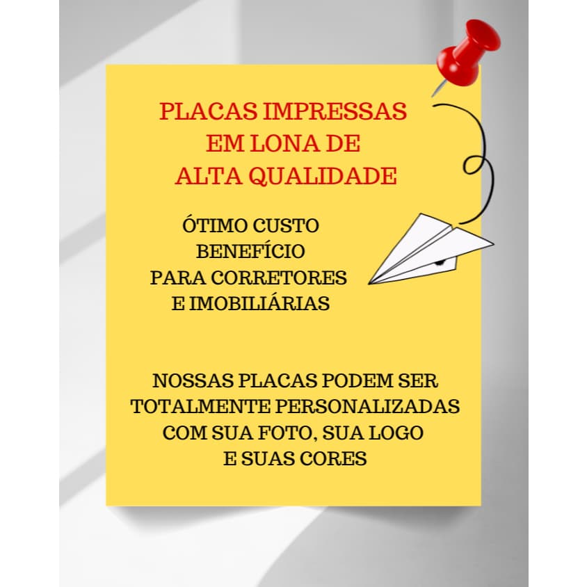 10 Placas ALUGA / VENDE – Impressa em Lona Premium para Imobiliárias e Corretores