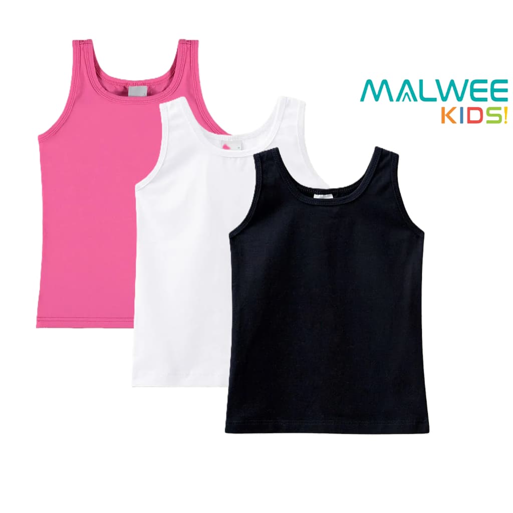 Regata Infantil Menina Em Algodão e Elastano Malwee Kids