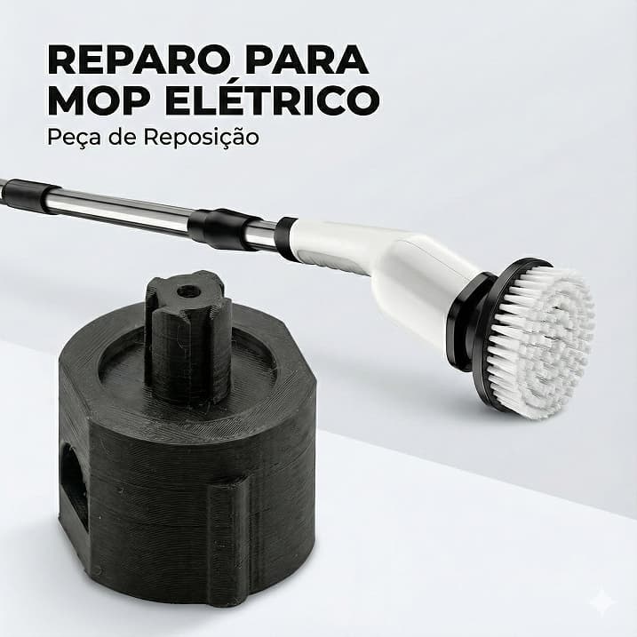 Peça de Reposição Reparo do Eixo para Escova de Limpeza Elétrica Giratória Multifuncional 7 Em 1 Mop